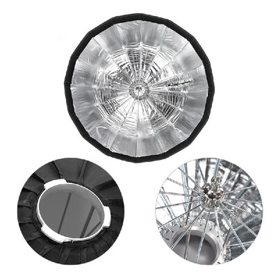 

Godox AD-S85S 85cm335in Portable Deep Parabolic Softbox Umbrella Godox Mount Fast Installation Silver Reflector for Godox AD400P