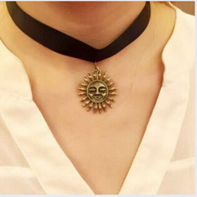 

2017 new Famous unique style SunRose Fashionable personalized necklace chic Ladies Choker Necklace