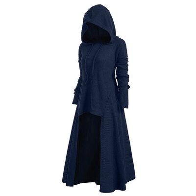 

Nomeni Womens Fashion Hooded Plus Size Vintage Cloak High Low Sweater Blouse Tops