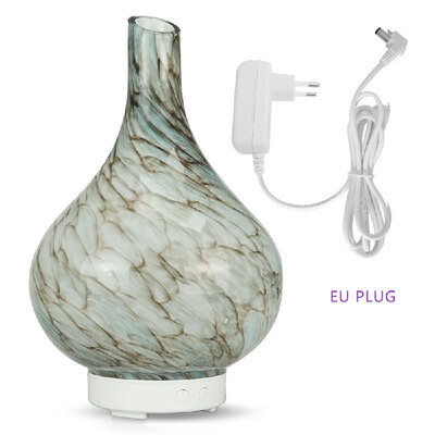 

100ML Glass Aromatherapy Humidifier Aromatherapy Essential Oil Diffuser Mute Mist Maker Waterless Auto Shut-off with 7 Color LED