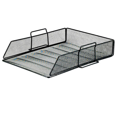 

SihaiDage File Tray Magazine Storage Rack Barbed Wire File Storage Tray Office Storage Rack Can Be Stacked Storage Tray 1 Pack