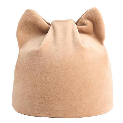 

Fashion Women Solid Color Winter Warm Hat Velvet Casual Cat Ear Beanie Cap