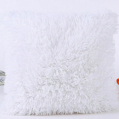 

Plush Soft Fur Plush Throw Pillow Case Cover Home Bed Room Sofa Decoration Furry Waist Comfort Cushion Cover Pillowcase