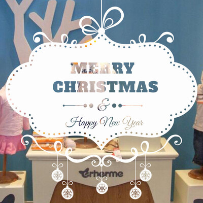 

〖Follure〗Merry Christmas Background Wall Decoration Removable Wall Stickers