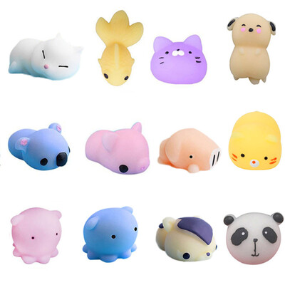 

YIWULA12PC Mini Cute Squeeze Funny Toy Soft Stress And Anxiety Relief Toys DIY Decor