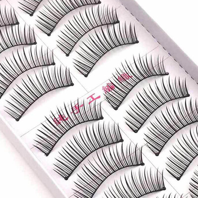 

Tailored 10 Pairs Double False Eyelashes Natural Thick Crossed Bare Makeup