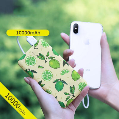 

USAMS Fruit Style New 10000mAh Wireless Mobile Power With Display Portable Power Source