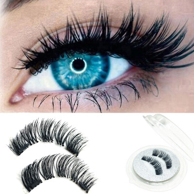 

〖Follure〗1 Pair 3D Magnetic False Eyelashes Lashes Reusable False Magnet