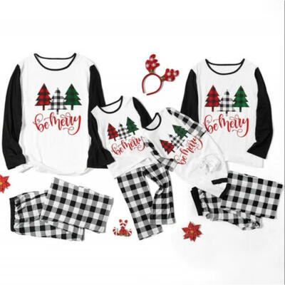 

Family Matching Pajamas Women Kids Christmas Pyjamas Nightwear Set Xmas Gift