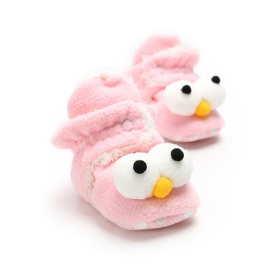 

Fashion Cute Autumn Winter Cotton Kids Baby Boots Cartoon Thickening Shoes Non-slip Front Step Warm Soft Bottom Toddler Shoes