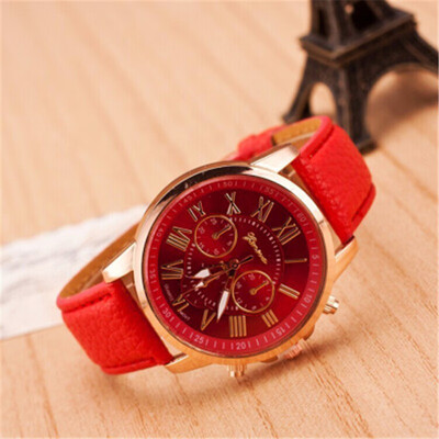 

Explosive belt watch double-layer three-eye six-needle mens belt watch Geneva watch