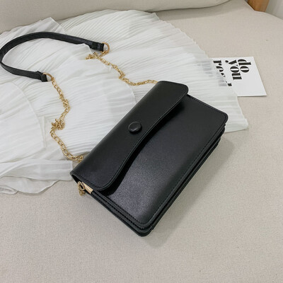 

2019 new wave Korean version of the simple temperament chain small square bag female fresh fashion casual wild shoulder Messenger bag