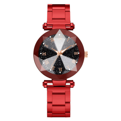 

Fashion Roman digital scale quartz watch wish hot steel belt ladies watch star sky air quality watch