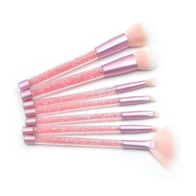 

7pcs Diamond Handle Glitter Makeup Brush Set Shinny Foundation Blending Power Eyeshadow Cosmetic Beauty Magic Make Up Tool Kit