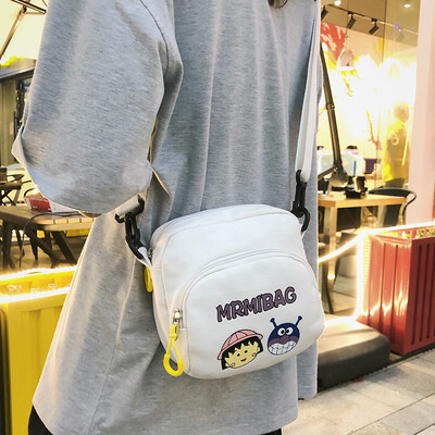 

Ugly Meng Pack Canvas Pack Canvas Pack Girl Slant Pack Student Xiaobao Girl Harbour Wind Japanese Girls One Shoulder Pack Ins Tide