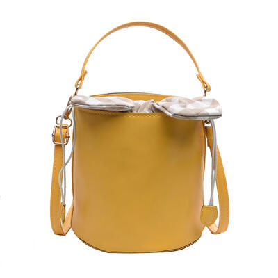 

Plaid Bowknot Shoulder Handbags PU Leather Women Crossbody Bucket Bags