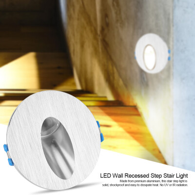 

1W LED Wall Recessed Porch Pathway Step Stair Light Aluminium Corner Lamp LED Wall Recessed Light Recessed Light