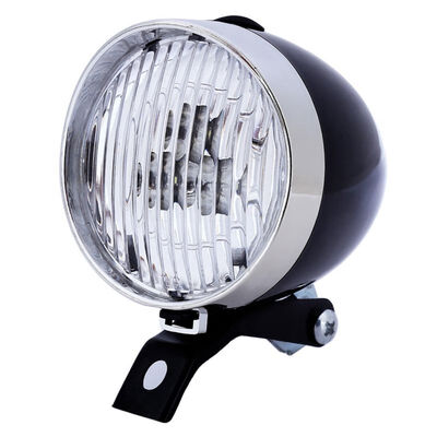 

New Hot Retro Bicycle Bike 3 LED Front Light Headlight Vintage Flashlight Lamp Torch Cycle Big Capacity Super Bright