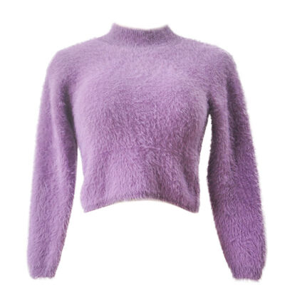

Casual Half Turtleneck Sweater Woman Autumn Winter Knitting Pullovers Long Sleeve Short Solid Women Sweater
