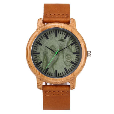

Womens Watches Analog Handmade Natural Bamboo Wood Watches Men Fashion Minimalist Quartz Watch