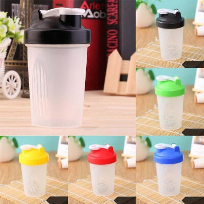 

400600ml BPAfree Shake Blender Shaker Mixer Cup Drink Whisk Ball Bottle