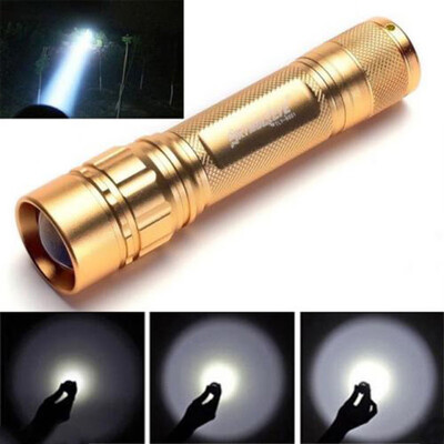 

Zoomable 6000LM 3Modes CREE XPE LED 1x18650 ZOOM Flashlight Torch Lamp Light Kit