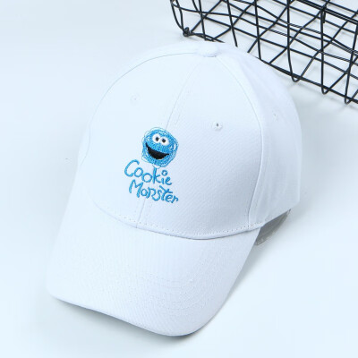 

Korean cartoon graffiti Cap Street retro curved brim Hat casual ins couple letters Sun Hat