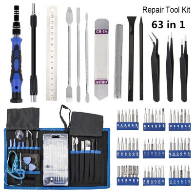 

63 in 1 Precision Screwdriver Set Magnetic Screwdriver Set with 56 Bits Electronics Repair Tool Kit