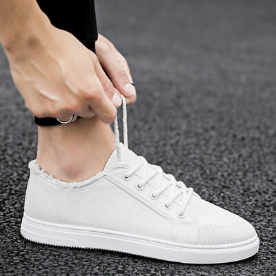 

2019 spring canvas shoes breathable trend wild white shoes casual tide shoes summer new small white shoes mens shoes