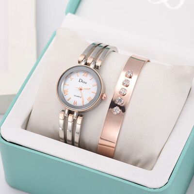 

RM Light Luxury Lady Temperament Watch Bracelet Set Chain Watch Birthday Gift