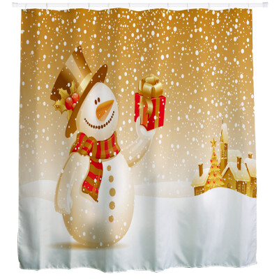 

Gobestart Christmas Kids Waterproof Polyester Bathroom Shower Curtain Decor With Hooks A