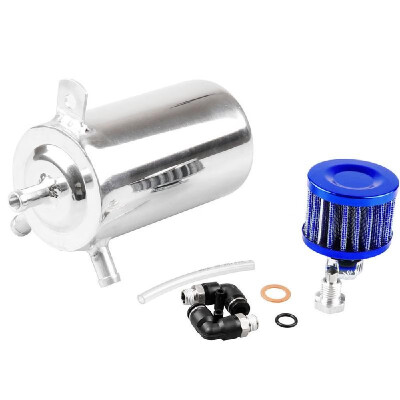 

05L Oil Catch Can with Air Filter Breather Engine Air Oil Separator Tank Reservoir