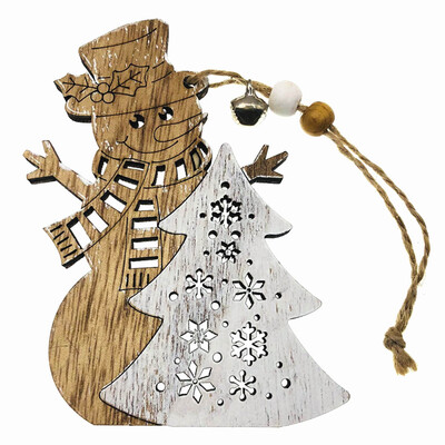 

DIY Creative Wooden Christmas Pendants Decoration Wood Crafts Christmas Ornaments Party Home Decor Supplies Kids Toys