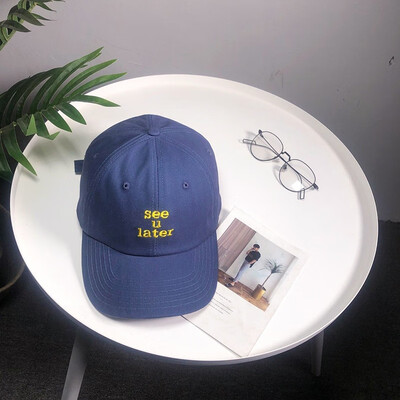 

Hat new lady Korean version embroidery baseball cap outdoor trend ingress cap mens casual sun-kissed hip-hop hat