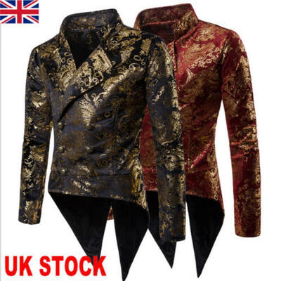 

Mens TUXEDO Jacket Tail coat Goth Steampunk Victorian Nightclubs Wedding Party