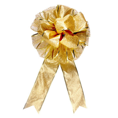 

Tailored 1 PC Large Christmas Bow Red&Gold Bow Bouquet Handcraft Decorations