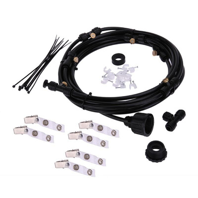 

6pcs 6m Sprinkler Outdoor Garden Misting Cooling System Water Kit System