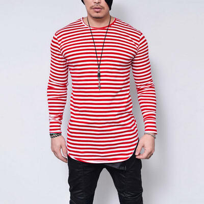 

2018 Autumn Winter Mens Long-Sleeved T-shirt Casual Bottoming Shirts