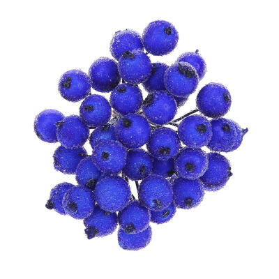 

40 Heads Mini Fake Fruit Berries Artificial Flower Double Heads Stamen