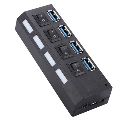 

Greensen 4-port USB30 Hub High Speed Hub Compact Lightweight Hub USB Splitter EU 100-240V 4-port Hub Power Hub