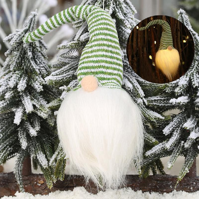 

Christmas Dolls Decoration LEDs Light Glowing Forest Old Man Hanging Decorations