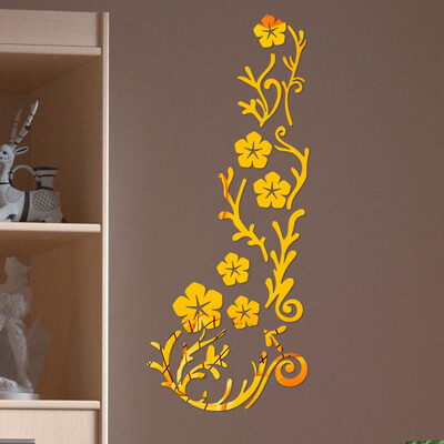 

〖Follure〗3D Diy Flower Shape Acrylic Wall Sticker Modern Stickers Decoration