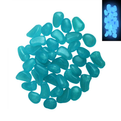 

Siaonvr 100 Pcs Glow In The Dark Stones Pebbles Rock For FISH TANK AQUARIUM YE