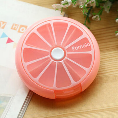 

Creativefashionable Rotating Pill Box Office Drawer Plastic Box Round 7 Day Small Pill Box Travel Storage
