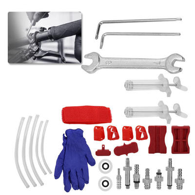 

Greensen Hydraulic Tempered Oiler Syringes Oil Disc Repair Tool Brake Bleed Kit for AVID Hayes Formula