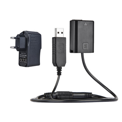 

Andoer NP-FW50 Dummy Battery 5V 3A USB Power Adapter Cable with Power Plug Replacement for AC-PW20 for Sony NEX-3567 Series A