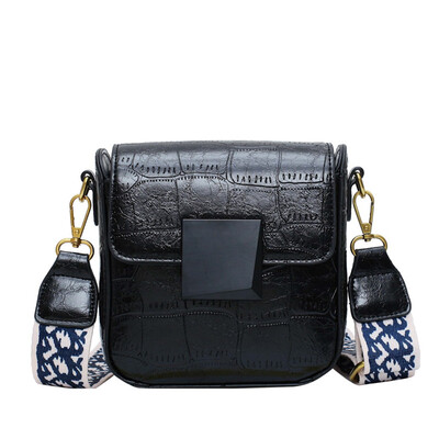 

Tailored 2019 New Fashion Small Square Bag Retro Leather Shoulder Bag