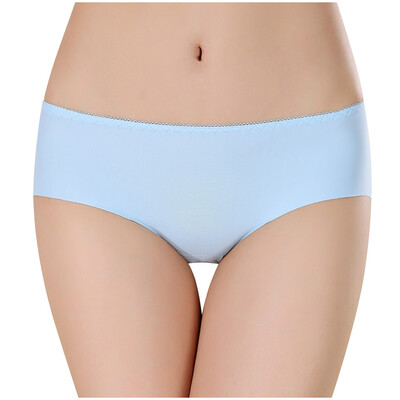 

Toponeto Women Sexy Pure Cotton knickers Transparent Lce-Silk Seamless Ladys Underpants