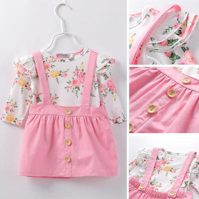

Pretty Toddler Girls Floral Tops RomperTutu Skirts Dress Party Clothes Outfits