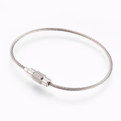 

304 Stainless Steel Bracelet Making with Clasps Stainless Steel Color 6-18"155cm 15mm